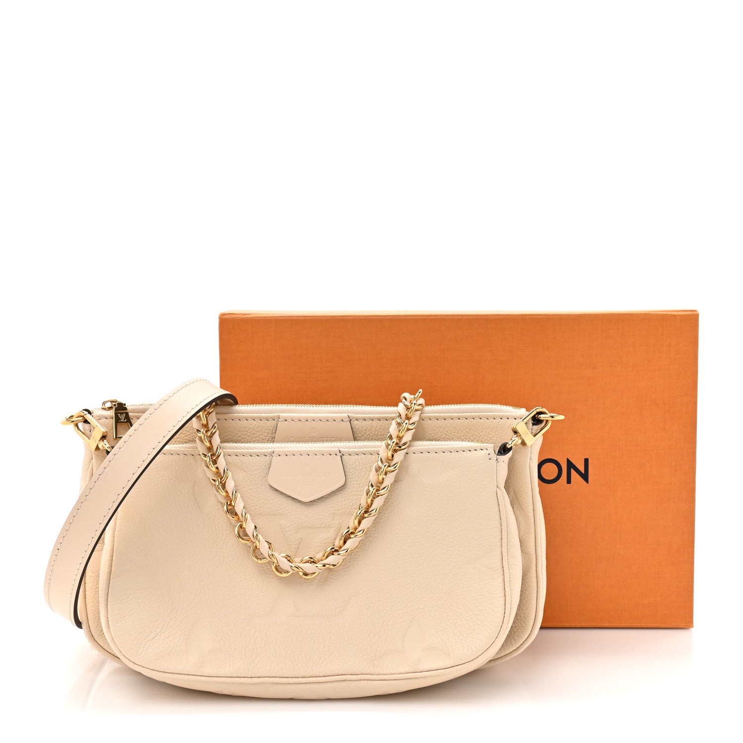 Louis Vuitton Empreinte Monogram Giant Multi Pochette Accessories Cream 11 of 11