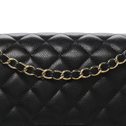 Chanel Caviar Quilted Jumbo Double Flap Black 7 of 11