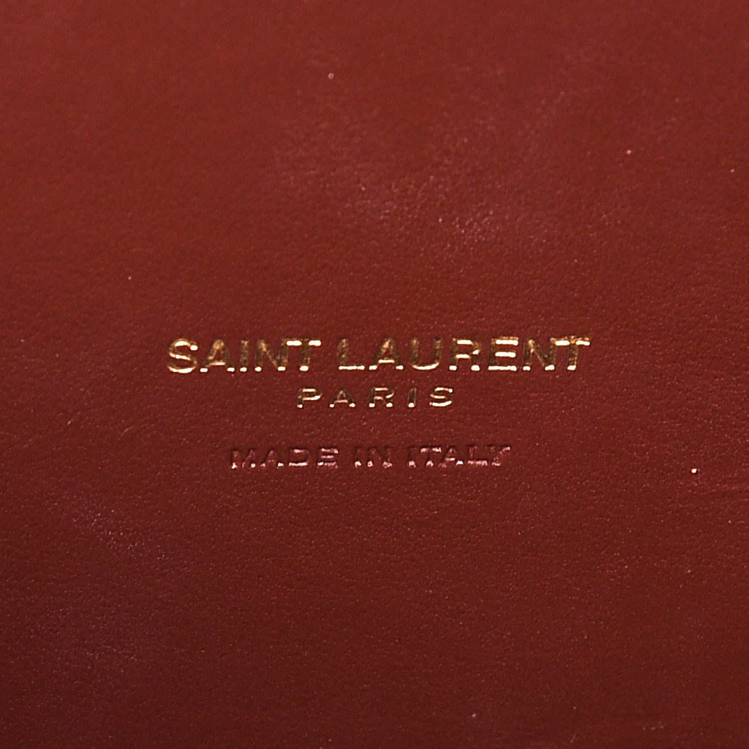 Saint Laurent Calfskin Crocodile Embossed Small Sac de Jour Dark Blood 9 of 10