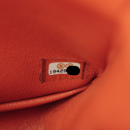 Chanel Lambskin Quilted Jumbo Double Flap Coral 7 of 10