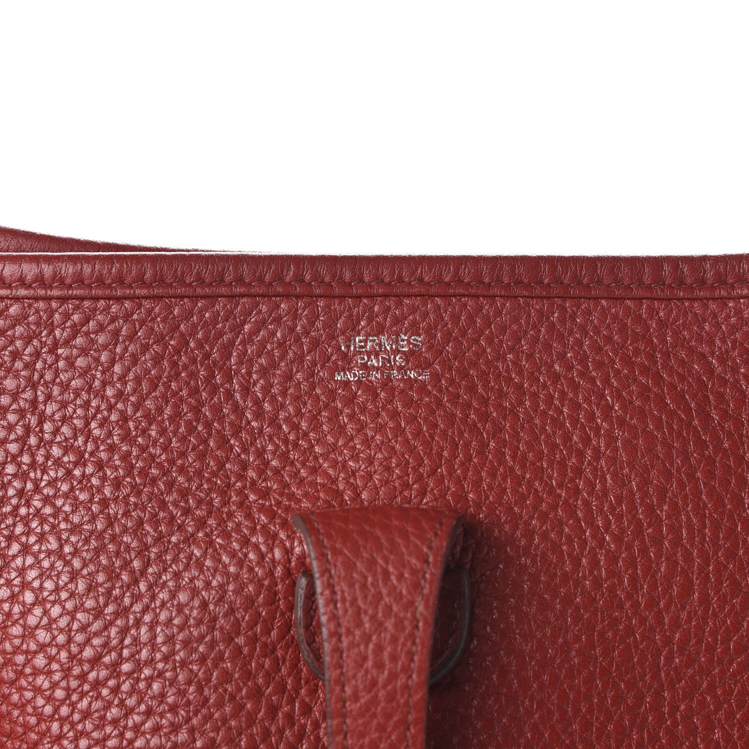 Hermes Taurillon Clemence Evelyne III PM Rouge Vif 8 of 10
