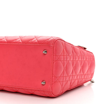 Christian Dior Lambskin Cannage Medium Lady Dior Pink 11 of 11