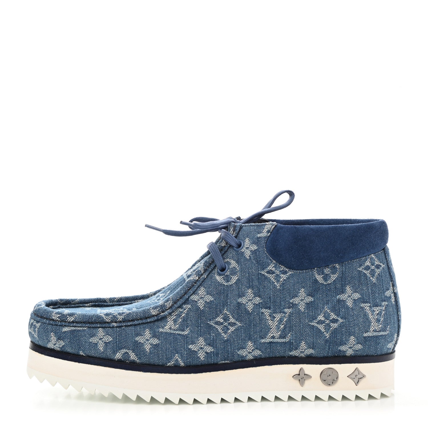 Louis Vuitton Monogram Denim Mods Ankle Boot 8 Blue 1 of 8