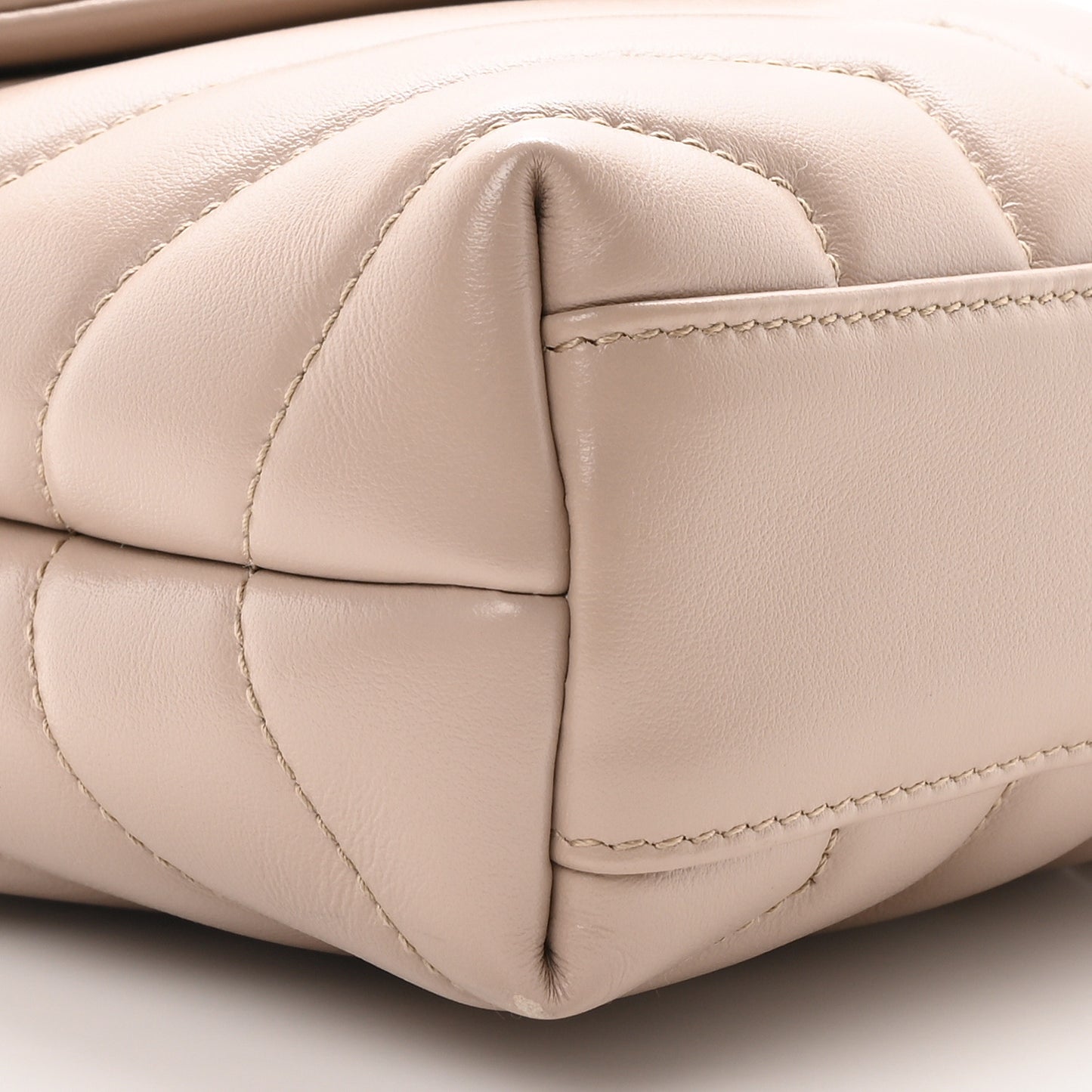Calfskin Y Quilted Monogram Toy Loulou Crossbody Bag Light Natural