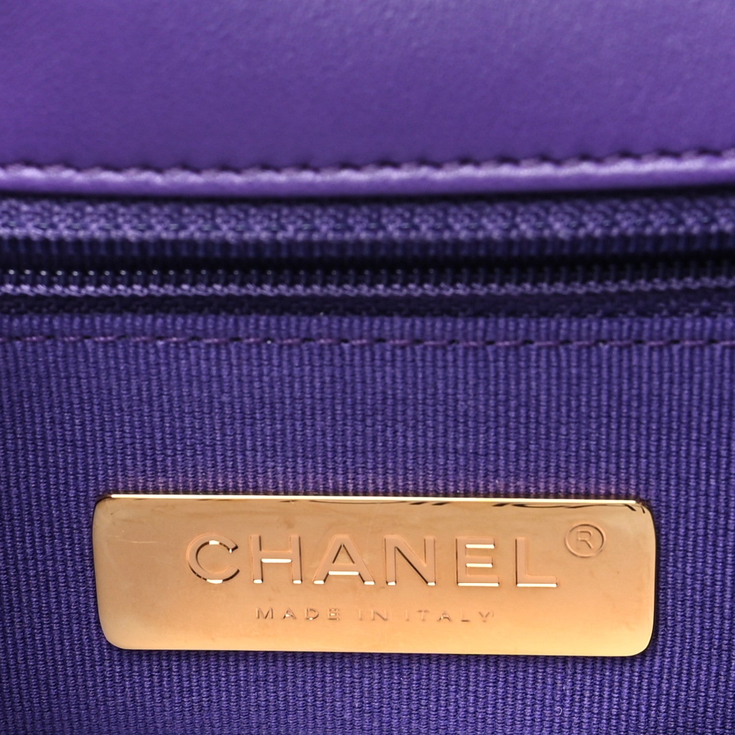 Chanel Lambskin Quilted Medium Chanel 19 Flap Purple 6 of 10