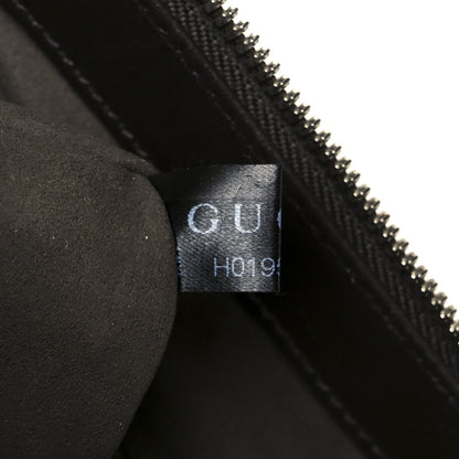 Gucci GG Supreme Monogram Selleria Calfskin Small Flat Messenger Bag Beige Ebony Cocoa Marrone Scuro 8 of 13