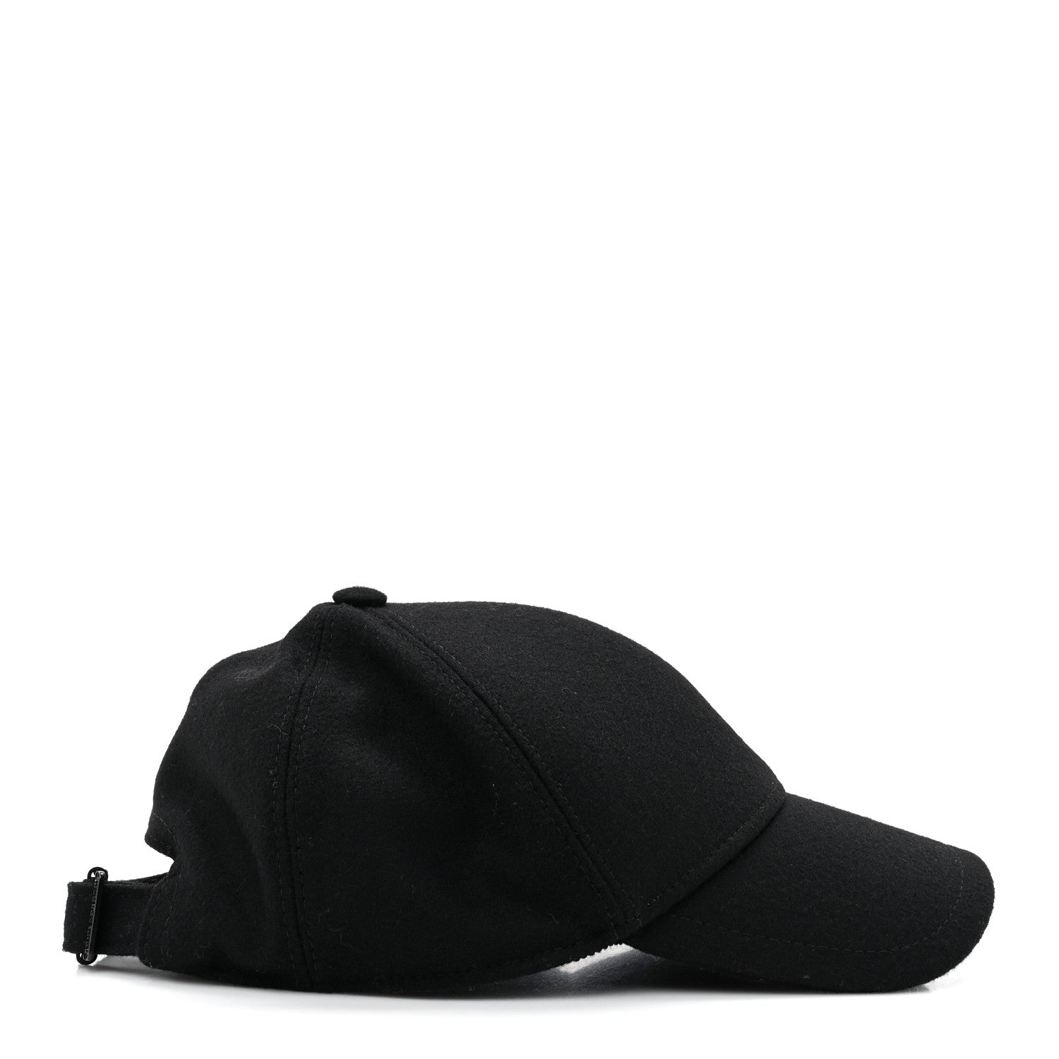 Saint Laurent Wool Felt Monogram Baseball Cap 57 Black 4 of 8