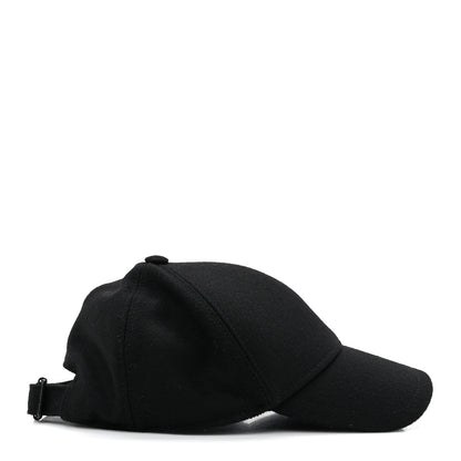 Saint Laurent Wool Felt Monogram Baseball Cap 57 Black 4 of 8