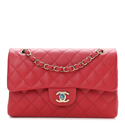 Chanel Caviar Quilted Small Double Flap Red 1 of 10