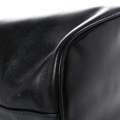 Prada Glace Calfskin Embossed Secchiello Bucket Bag Black 9 of 14