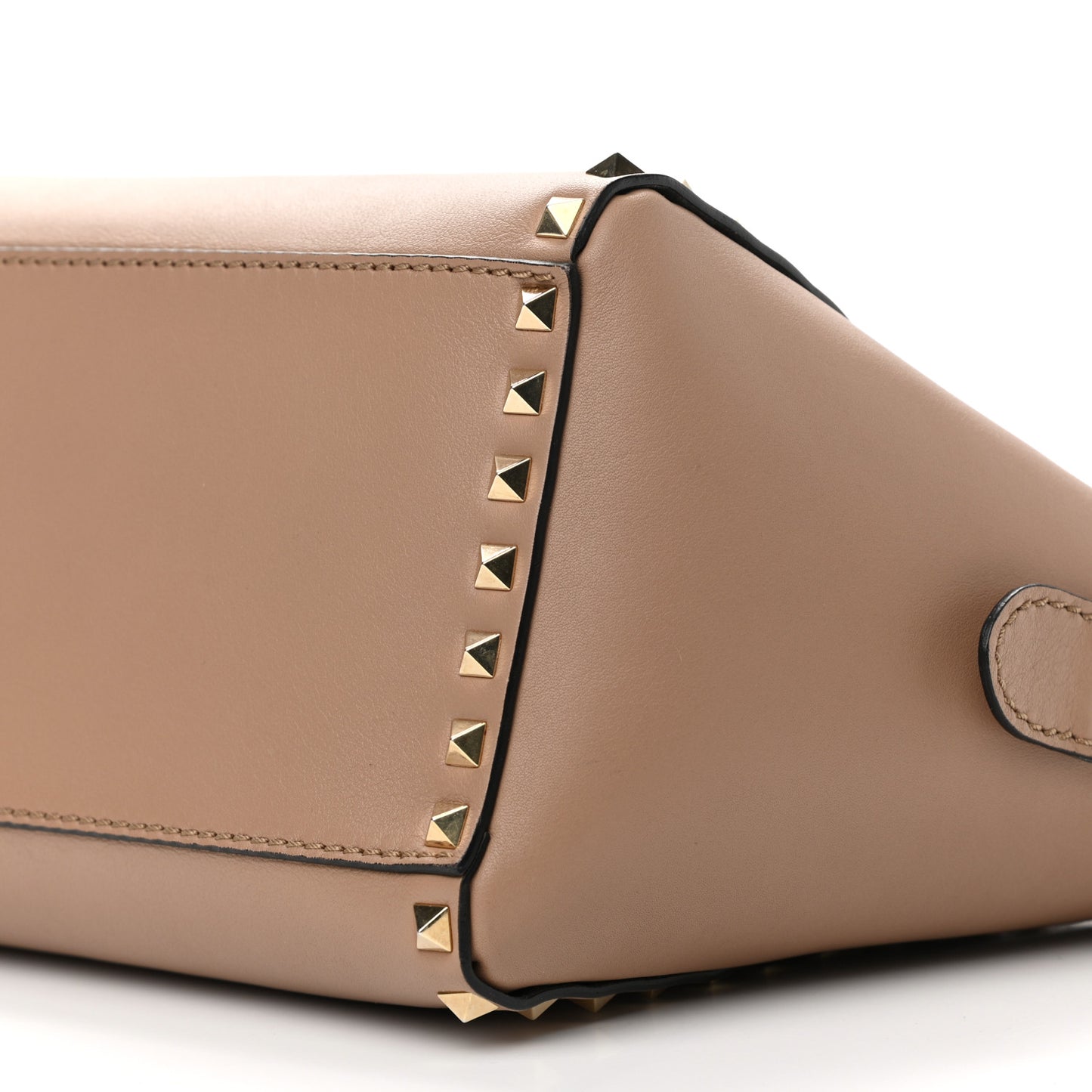 Vitello Small Rockstud Double Handle Tote Alpaca