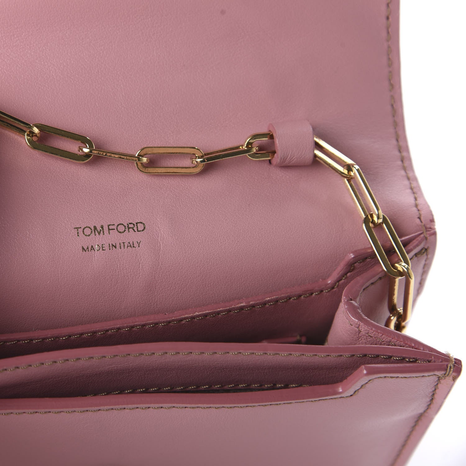 Tom Ford Calfskin Icon Disco Bag Wild Rose 8 of 9