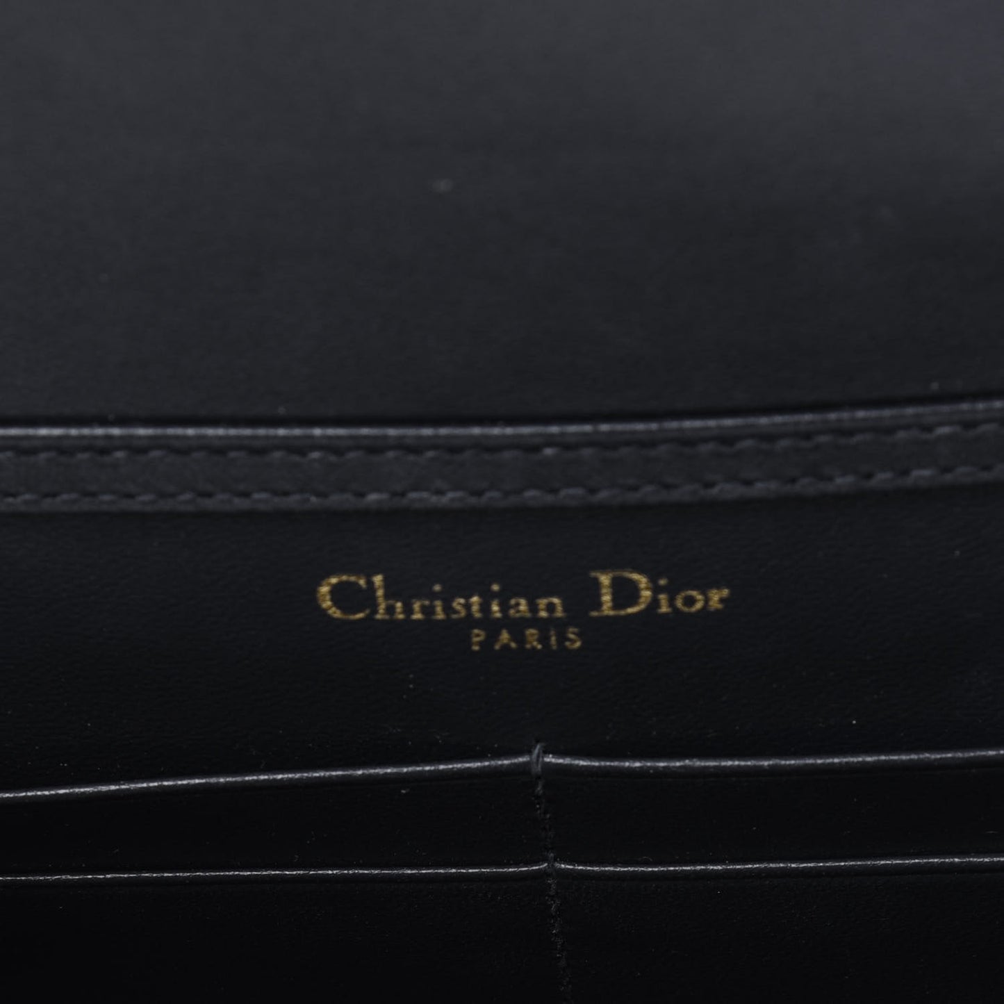 Metallic Patent Micro-Cannage Diorama Wallet on Chain Pouch Gold