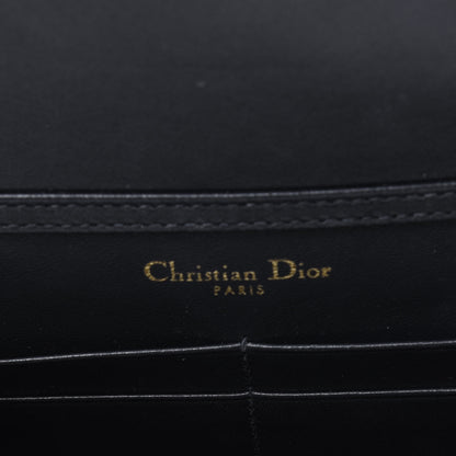 Christian Dior Metallic Patent Micro-Cannage Diorama Wallet on Chain Pouch Gold 10 of 20