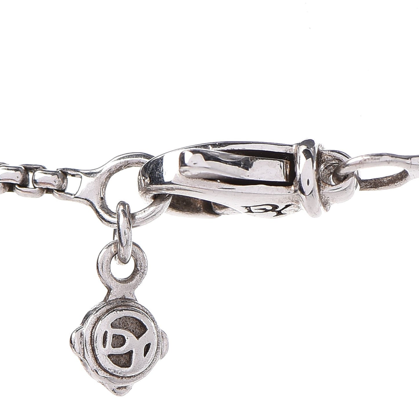 Sterling Silver Diamond Pearl 8mm Crossover Pendant Necklace