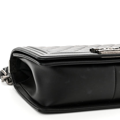 Chanel Lambskin Quilted Medium Boy Flap Black 9 of 11