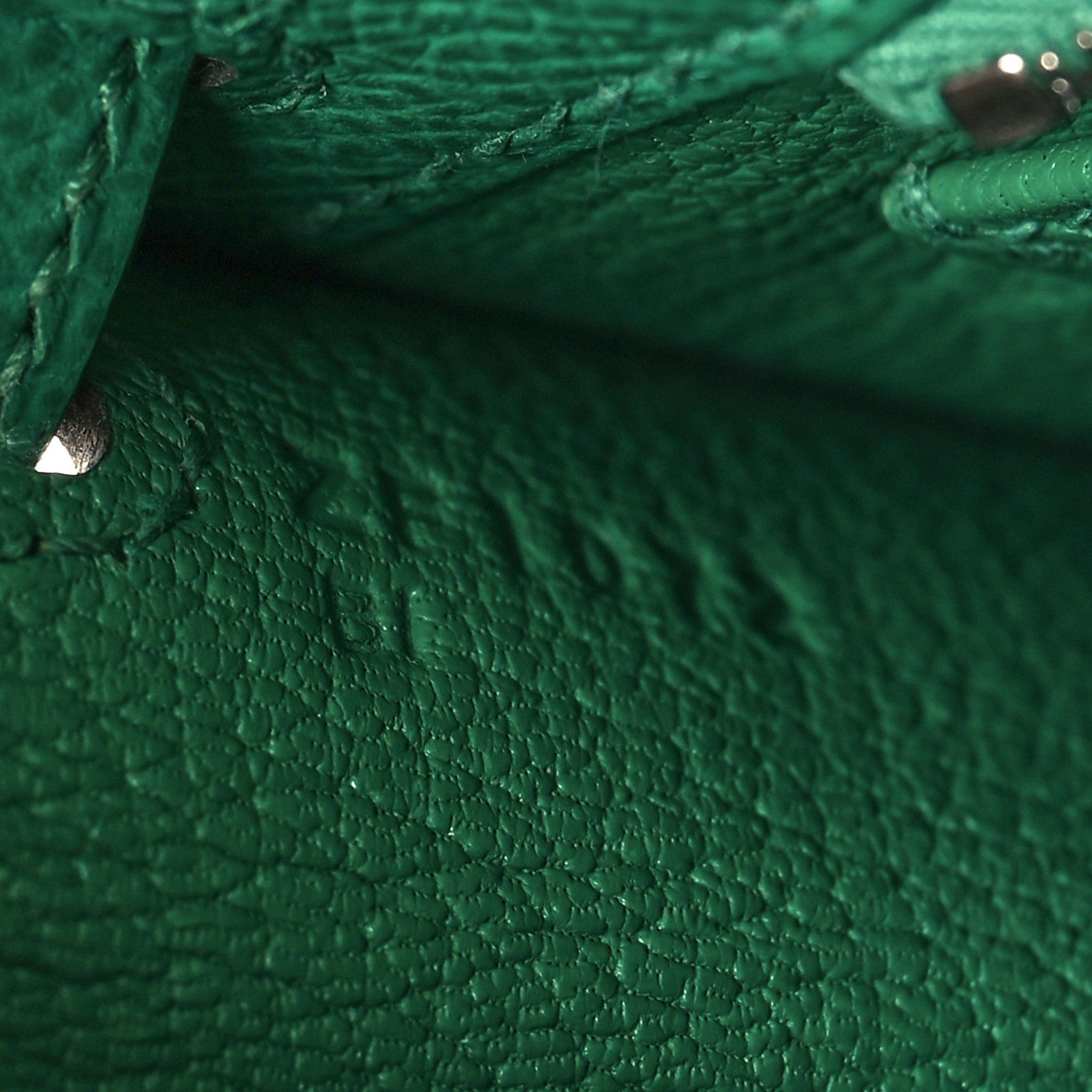Hermes Epsom Kelly Sellier 25 Vert Jade 7 of 11