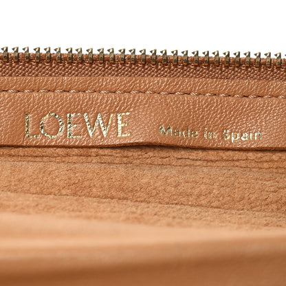 Loewe Lambskin Pleated Bracelet Pouch Shoulder Bag Warm Desert 6 of 12