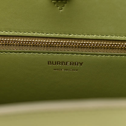 Burberry Grained Calfskin Small Frances Tote Spruce Green 6 of 9