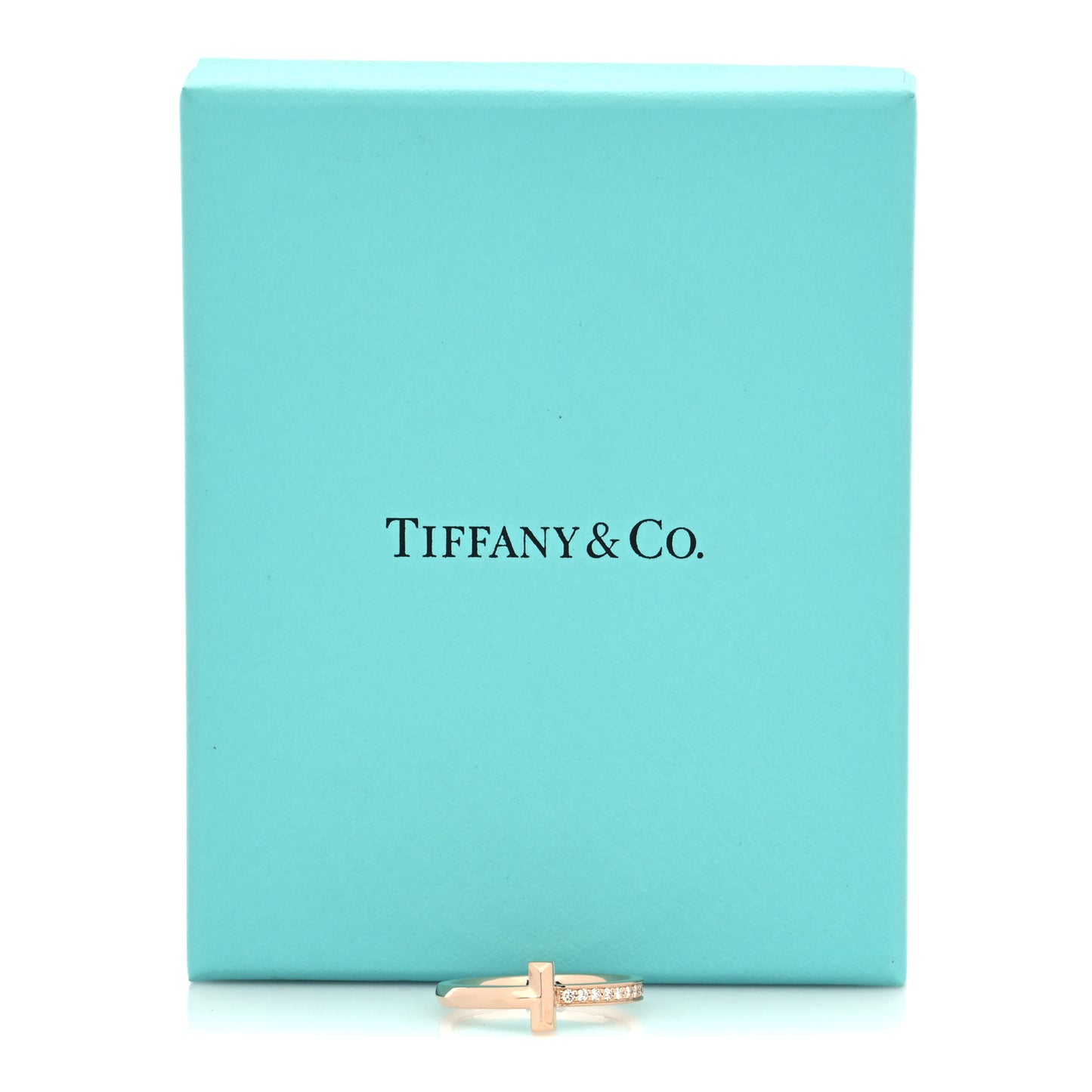 18K Rose Gold Diamond 2.5mm T T1 Ring 56 7.5