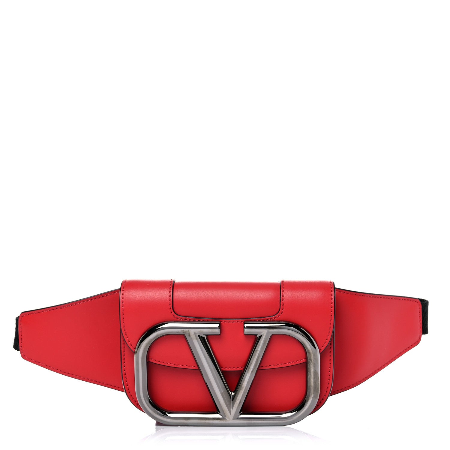 Valentino Garavani Calfskin Mini Supervee Belt Bag Rouge Pur 1 of 8