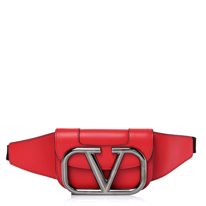 Valentino Garavani Calfskin Mini Supervee Belt Bag Rouge Pur 1 of 8