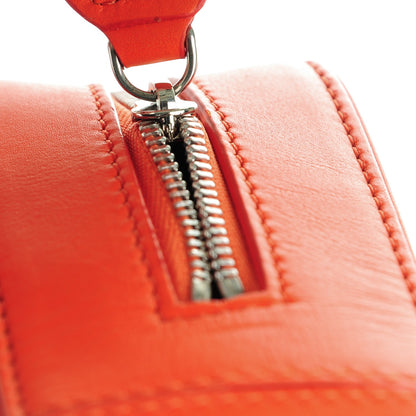 Celine Nappa Side Lock Dragonne Shoulder Bag Bright Orange 9 of 9