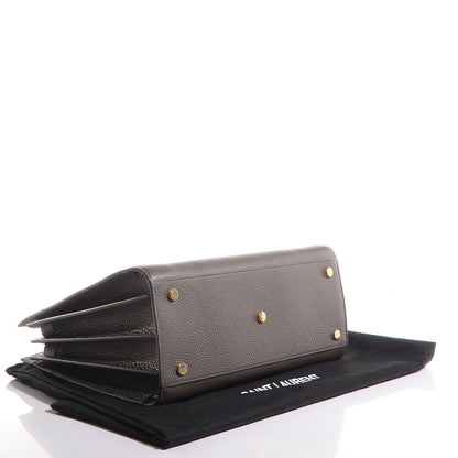 Saint Laurent Grained Calfskin Small Sac De Jour Fog 4 of 7