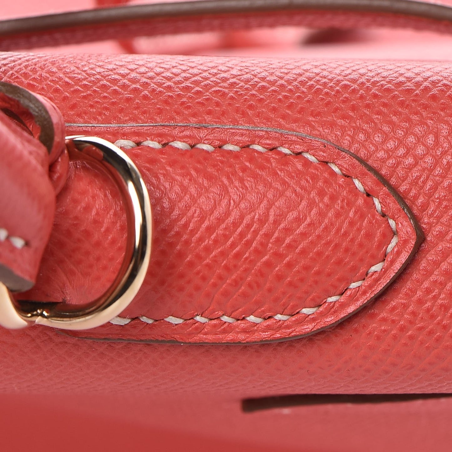 Epsom Kelly Retourne 35 Rose Jaipur Gold