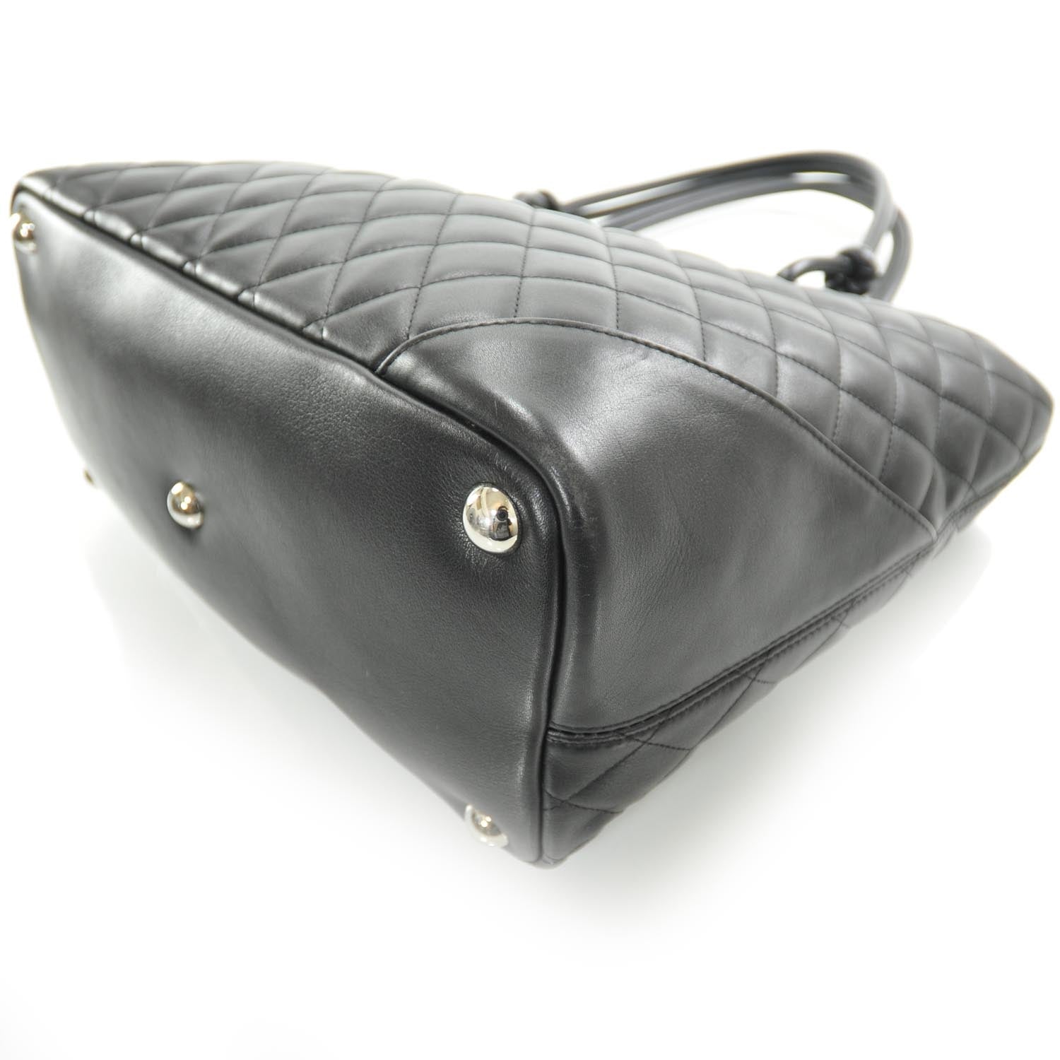 Chanel Calfskin Quilted Large Cambon Tote Black 5 of 11
