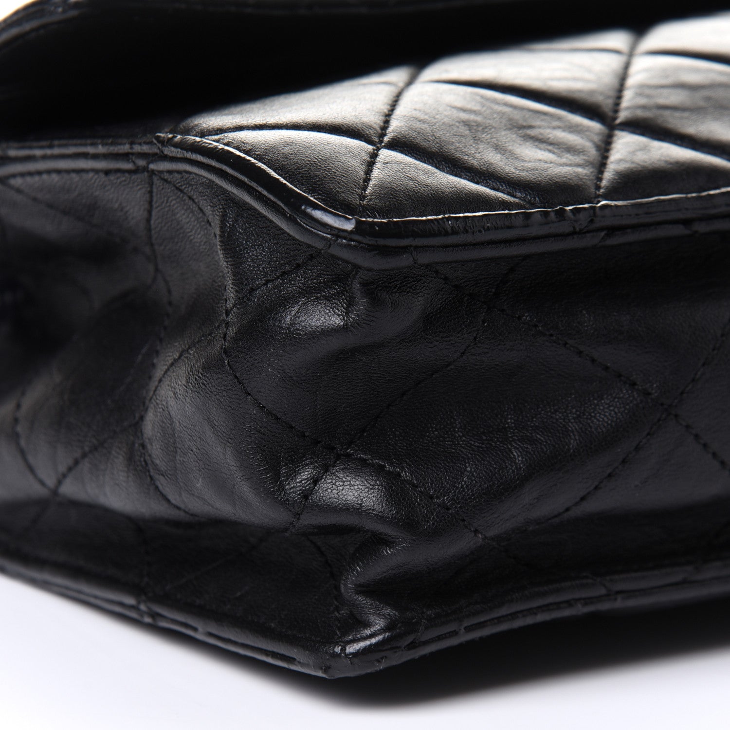 Chanel Washed Lambskin Maxi Take Away Flap Bag Black 9 of 16