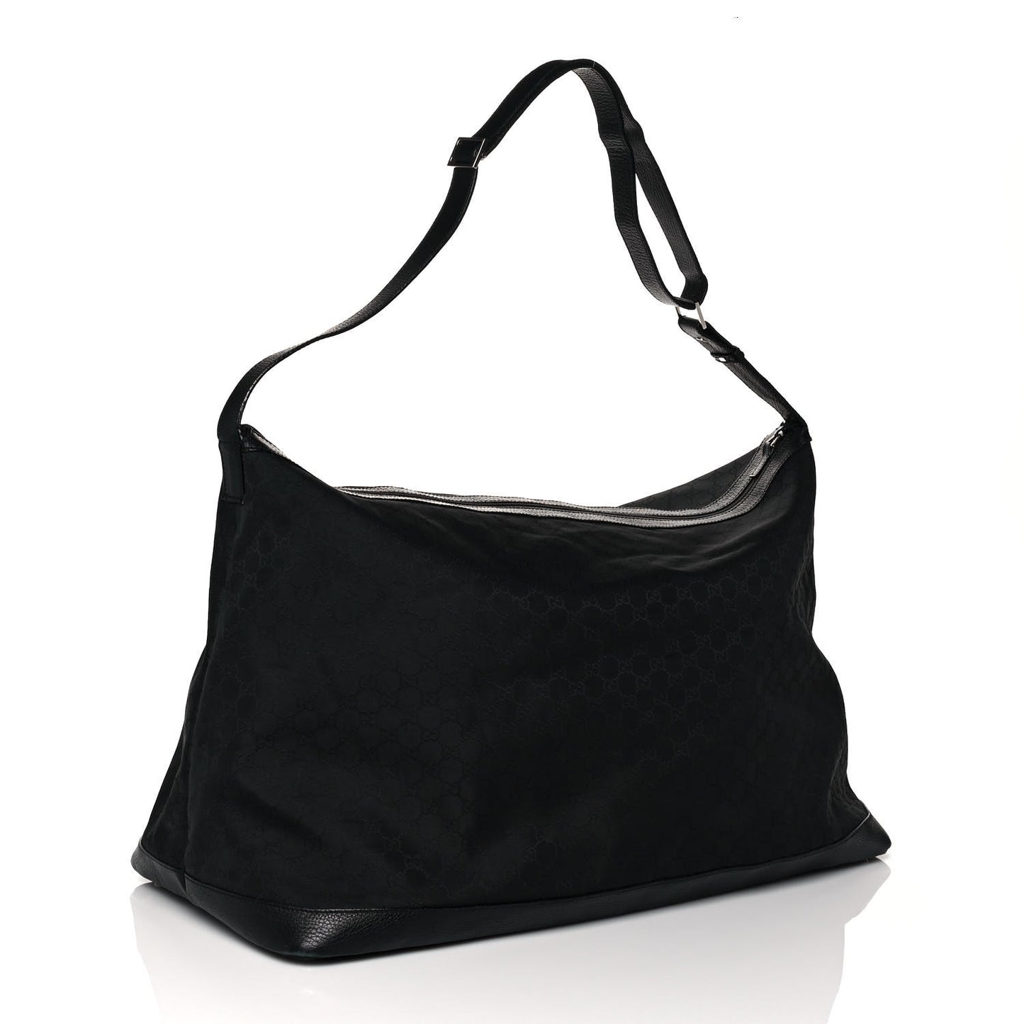 Nylon Monogram Travel Hobo Black