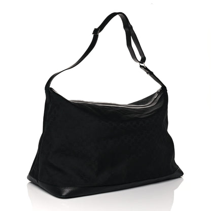Gucci Nylon Monogram Travel Hobo Black 3 of 15