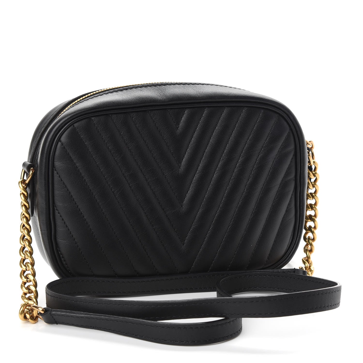 Louis Vuitton Calfskin New Wave Camera Bag Black 3 of 9