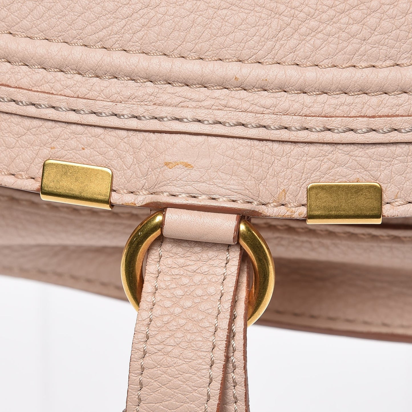 Calfskin Medium Marcie Satchel Nude Pink