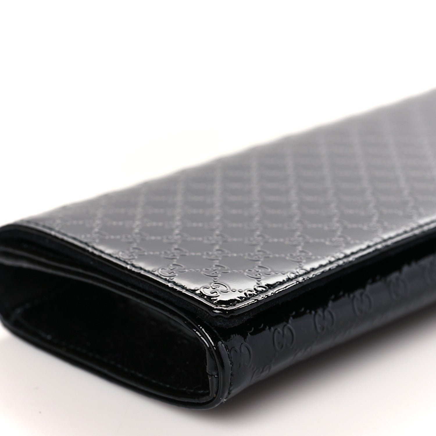 Gucci Patent Microguccissima Small Broadway Clutch Black 8 of 9