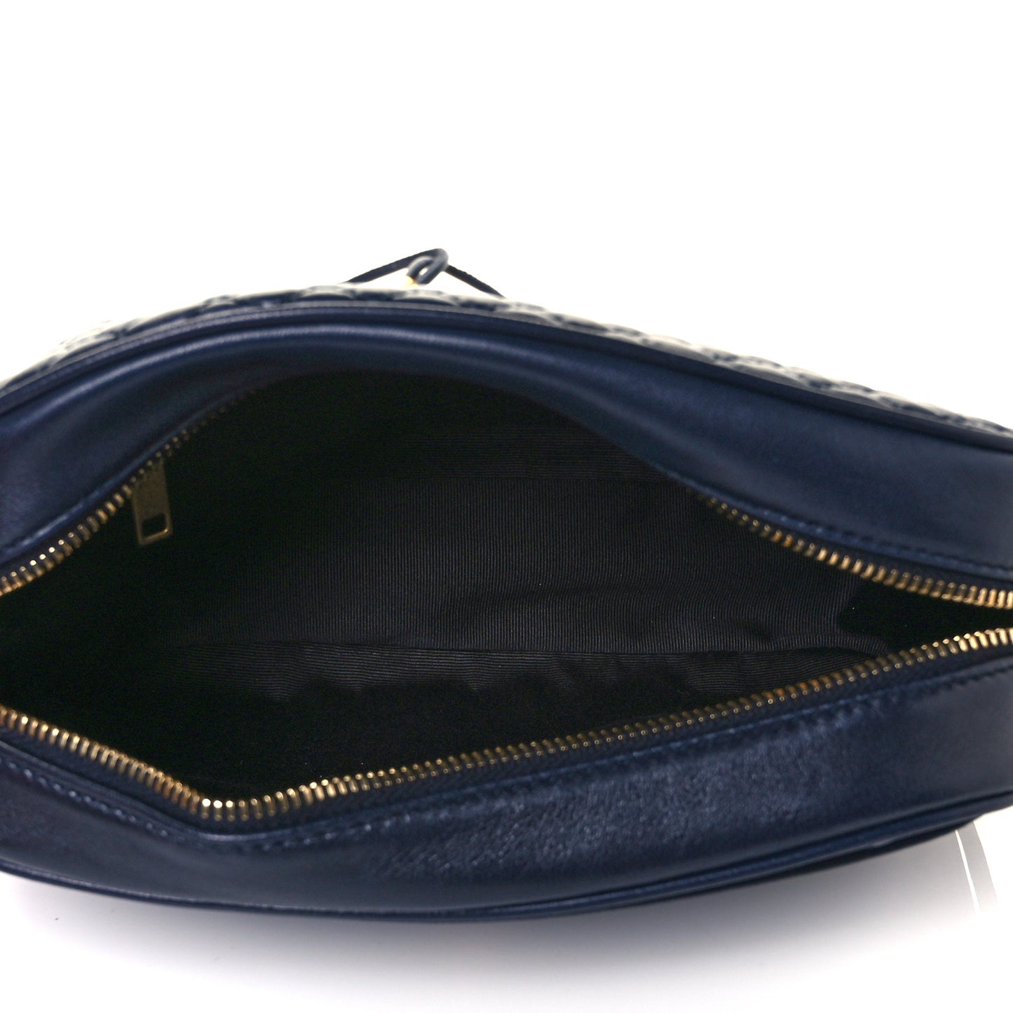 Lambskin Quilted Victoire Camera Bag Deep Marine