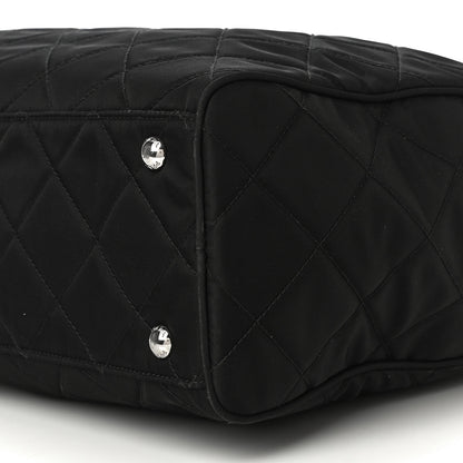 Prada Nylon Tessuto Impuntu Quilted Shoulder Bag Black 11 of 11