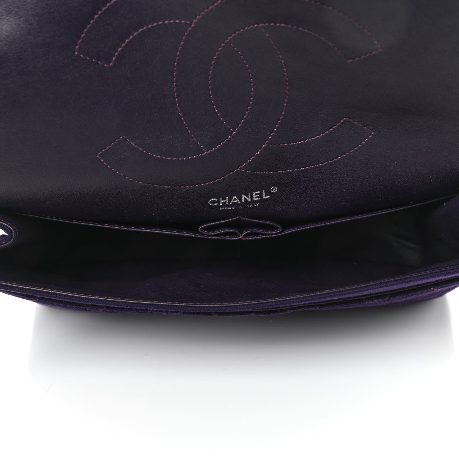 Chanel Jersey Quilted 2.55 Reissue 227 Flap Dark Purple 4 of 4
