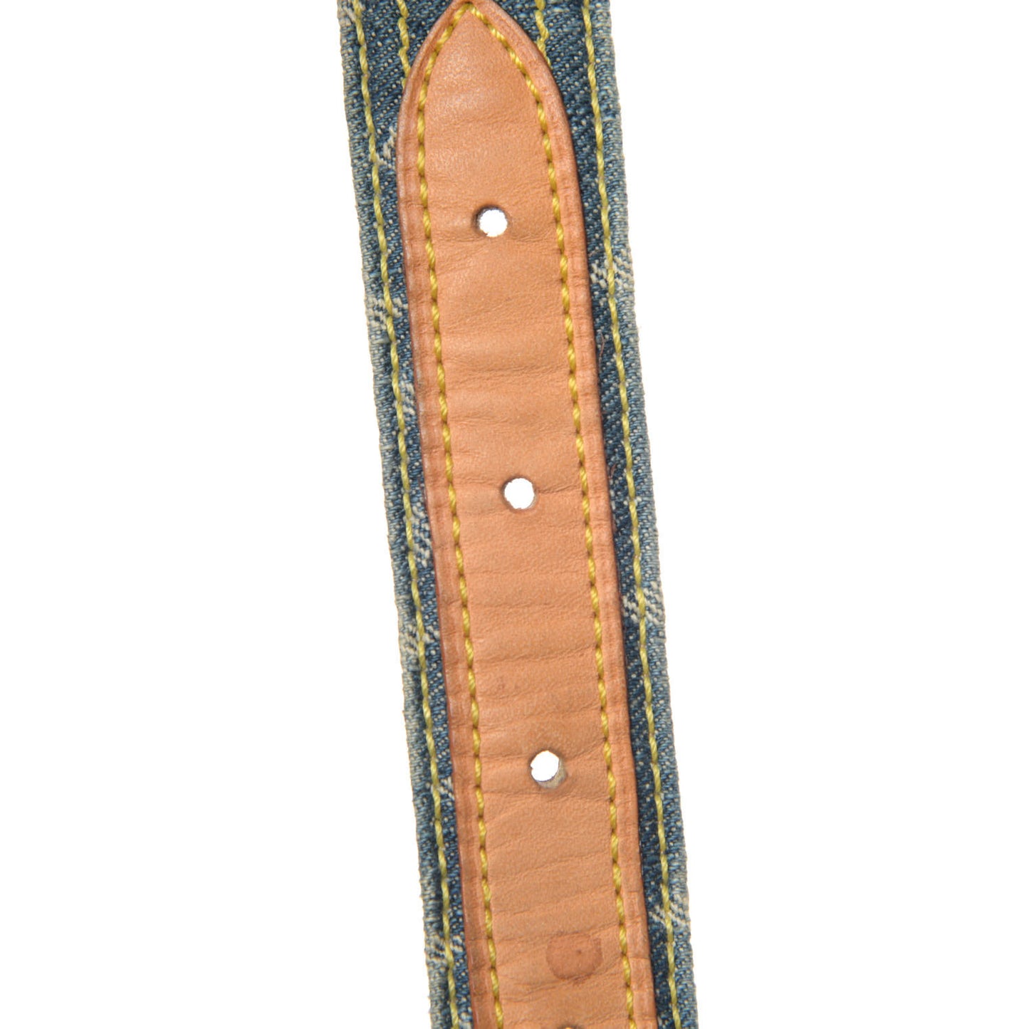 Monogram Denim Belt 90 36 Blue