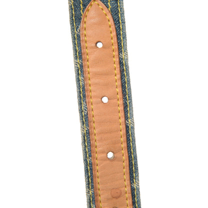 Louis Vuitton Monogram Denim Belt 90 36 Blue 7 of 12