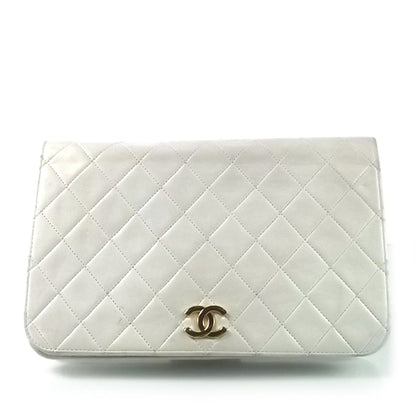 Chanel Quilted Lambskin 3 Way Clutch Bag White 1 of 12