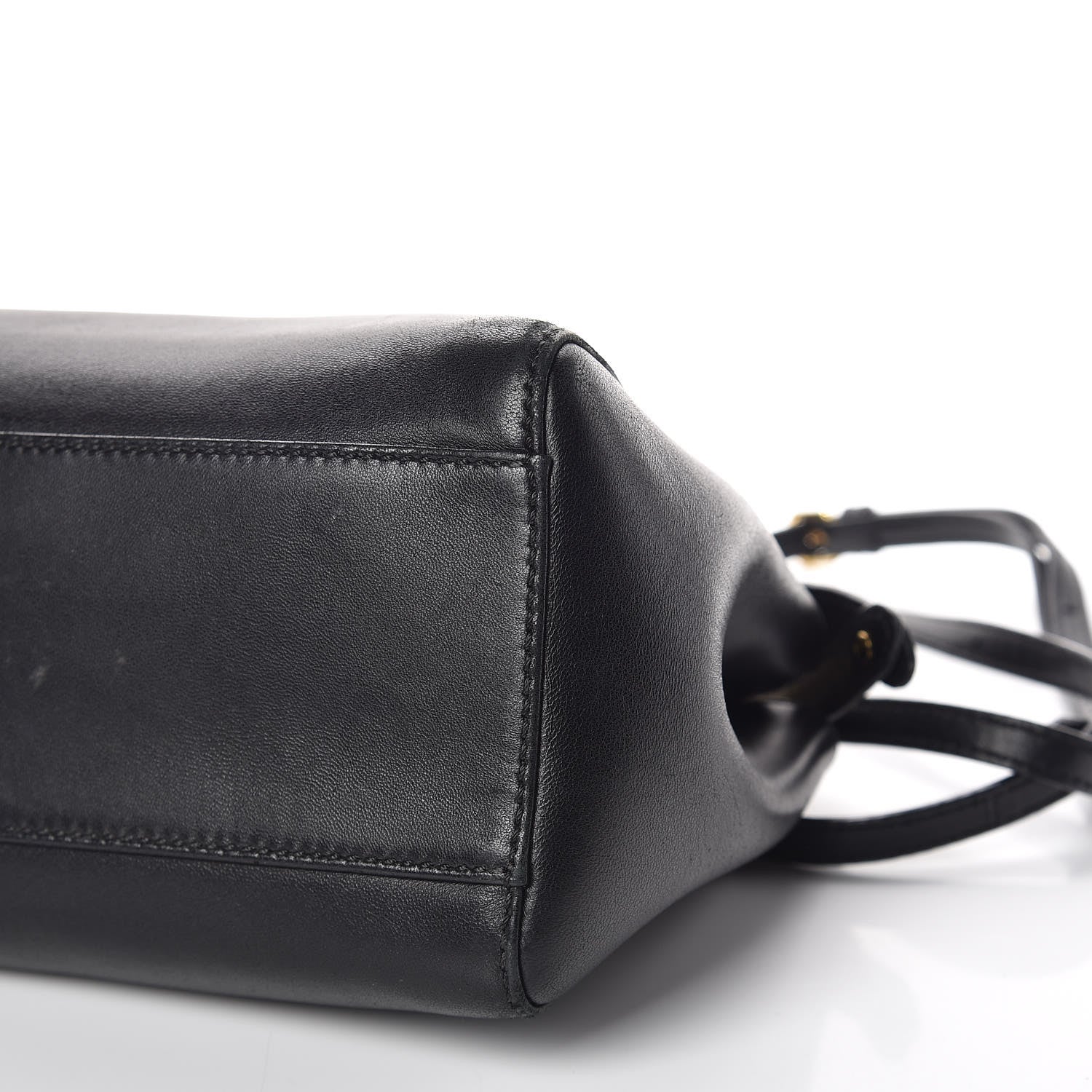 Fendi Nappa Mini Peekaboo Iconic Satchel Black 6 of 13