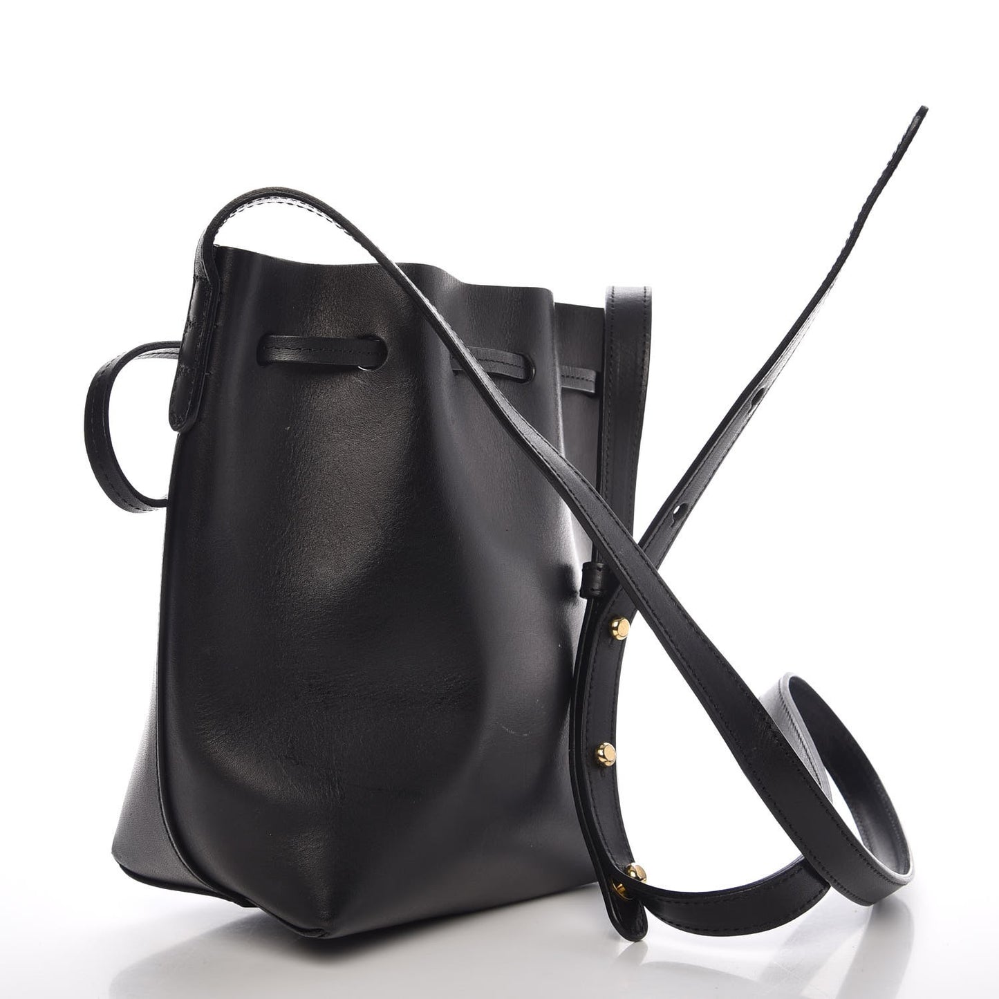 Calfskin Mini Mini Bucket Bag Black