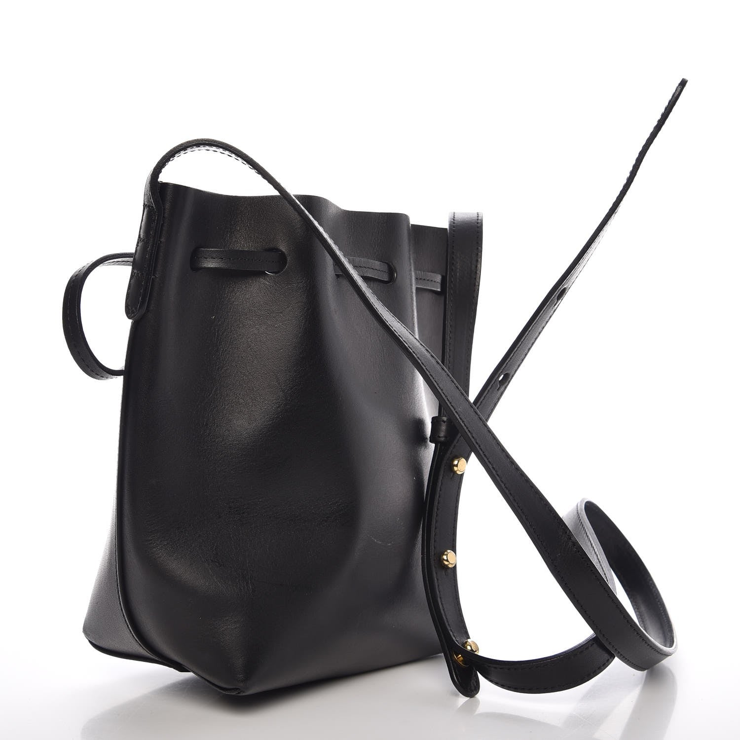 Mansur Gavriel Calfskin Mini Mini Bucket Bag Black 3 of 9