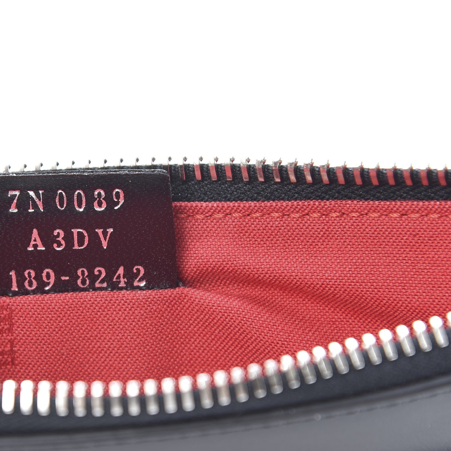Fendi Calfskin Monster Eyes Pouch Black White 7 of 8
