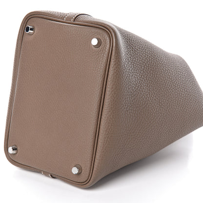 Hermes Taurillon Clemence Picotin Lock 18 PM Etoupe 10 of 11