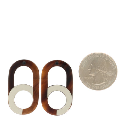 Hermes Buffalo Horn Palladium Variation Earrings Multicolor 2 of 6