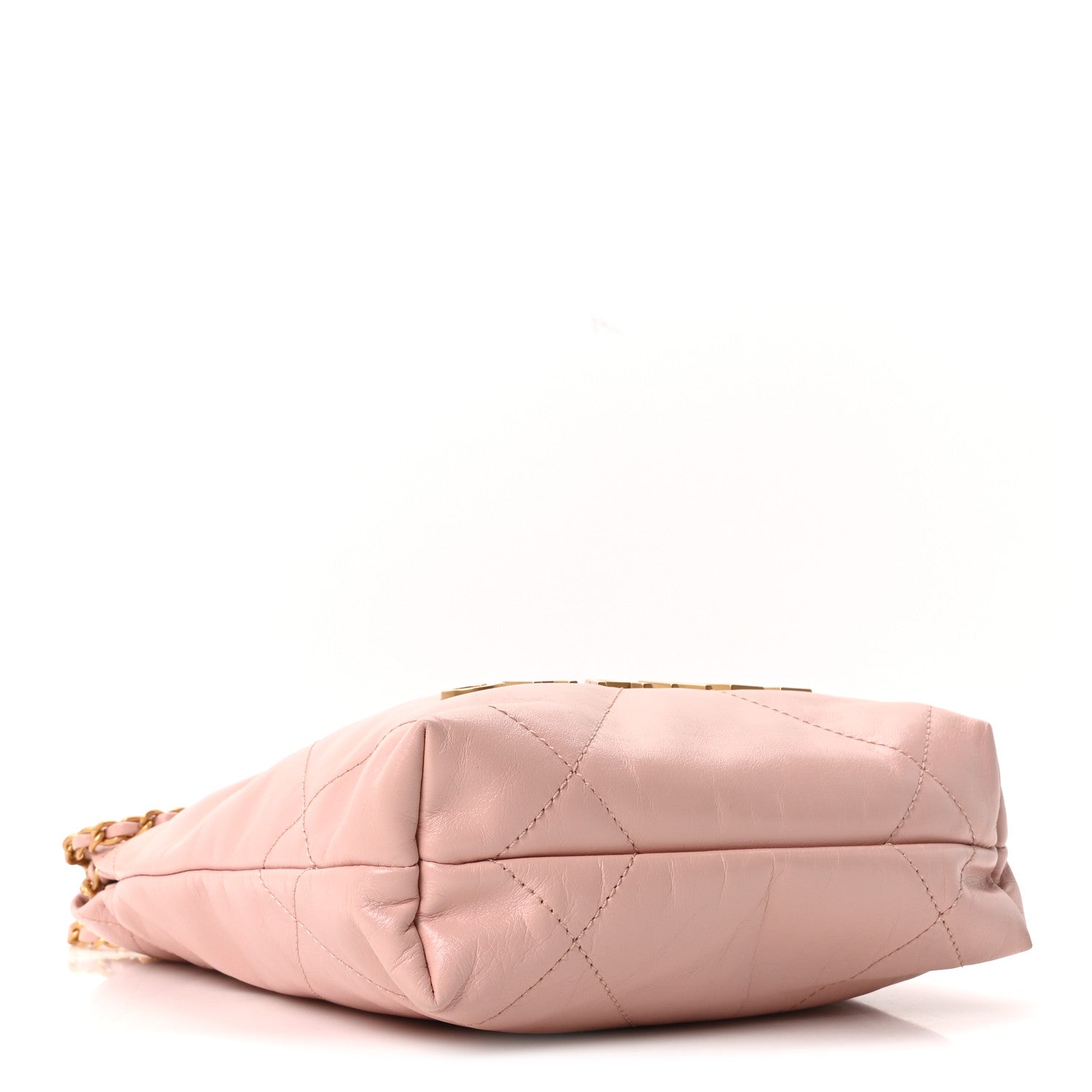 Chanel Shiny Calfskin Quilted Mini Chanel 22 Light Pink 4 of 11