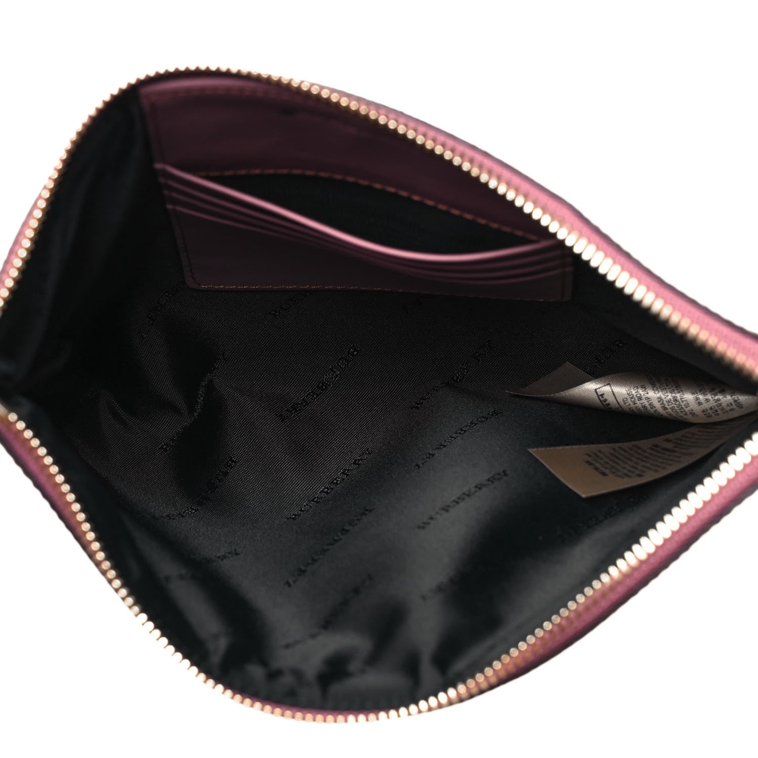 Burberry Haymarket Check Peyton Crossbody Clutch Bag Dusty Pink 5 of 9
